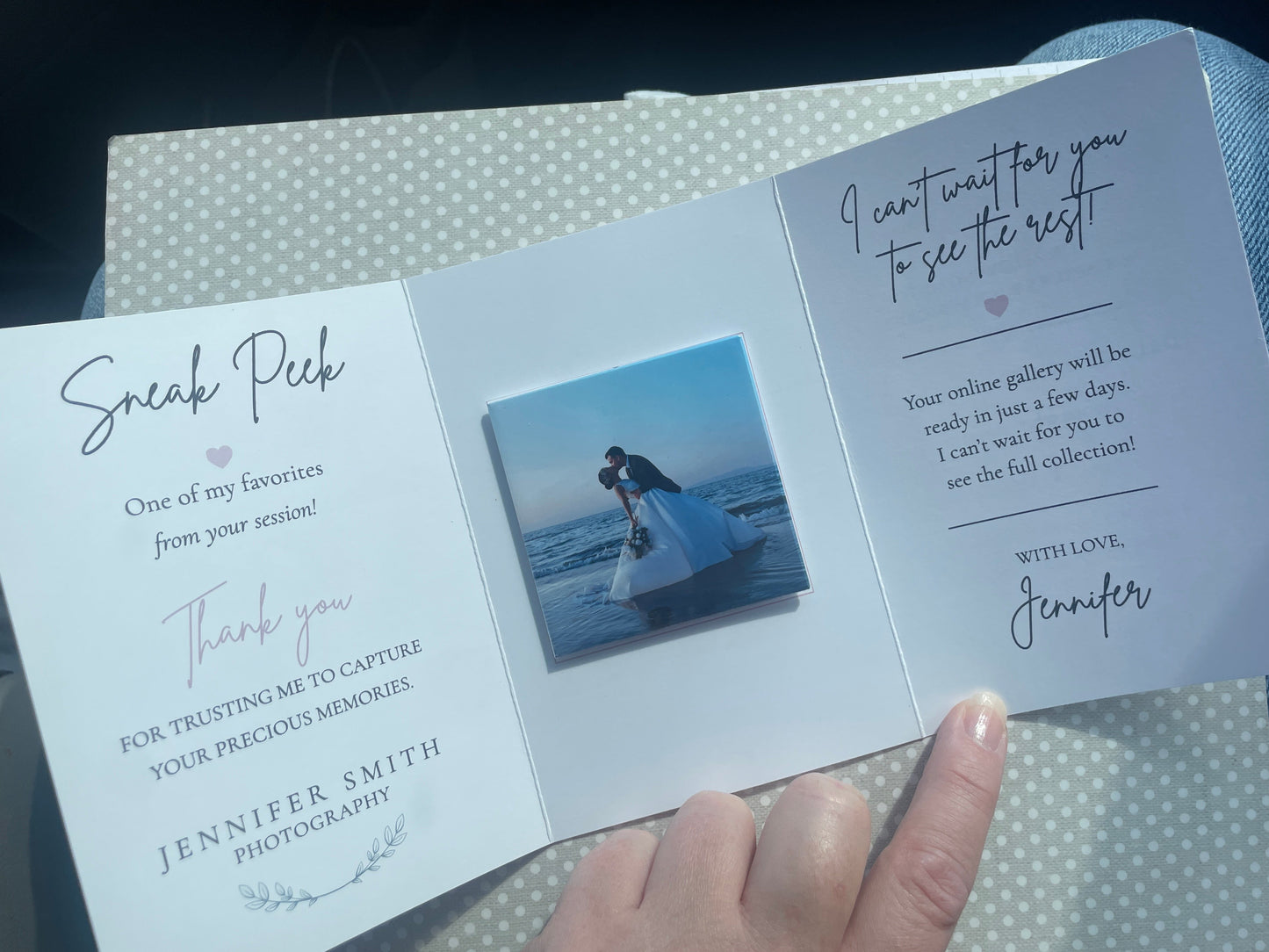 Photographer Keepsake Mailer