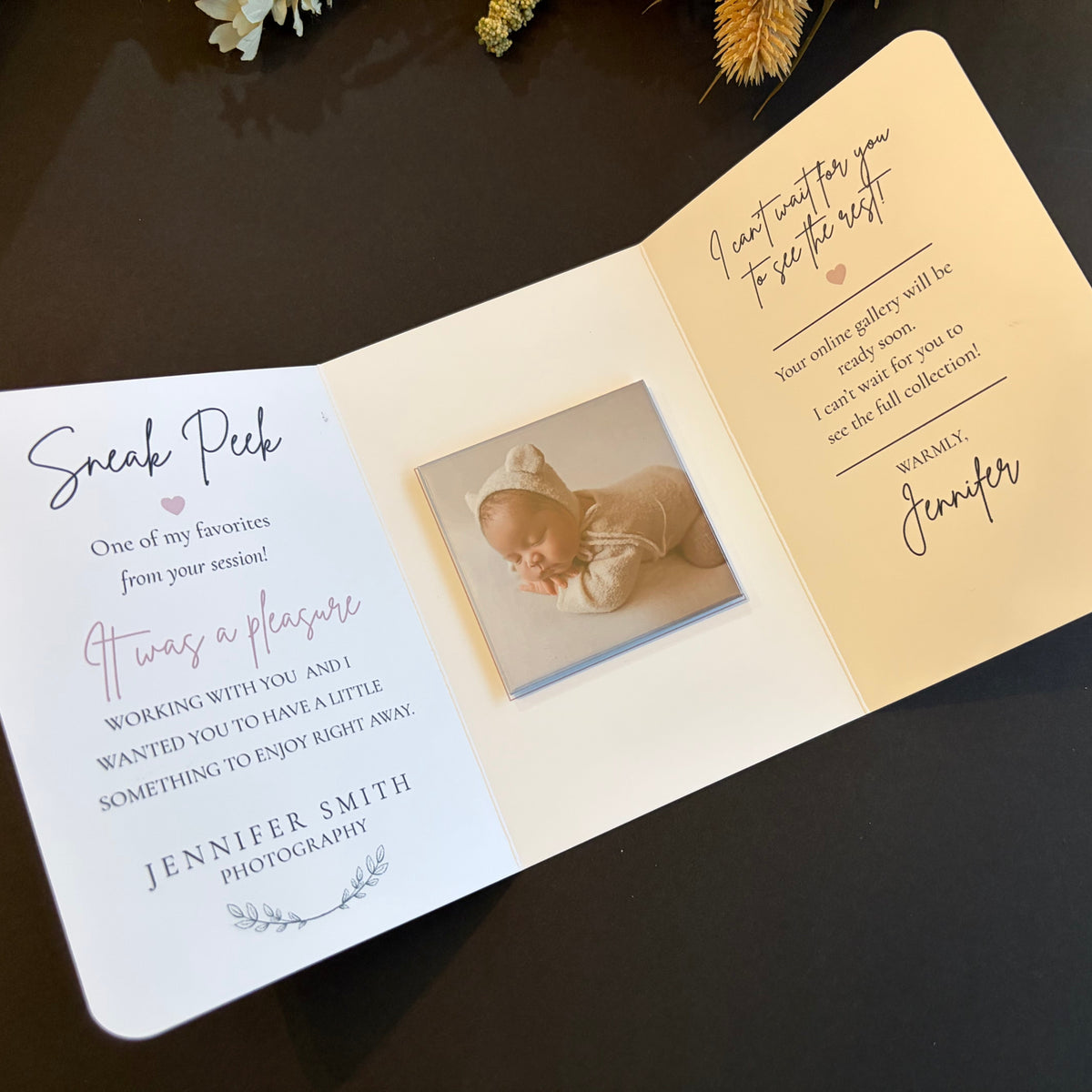 Photo Keepsake Thank You Card