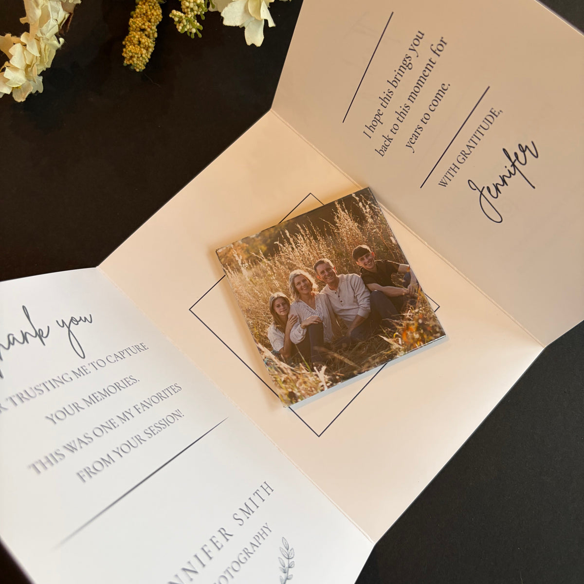 Photo Keepsake Thank You Card