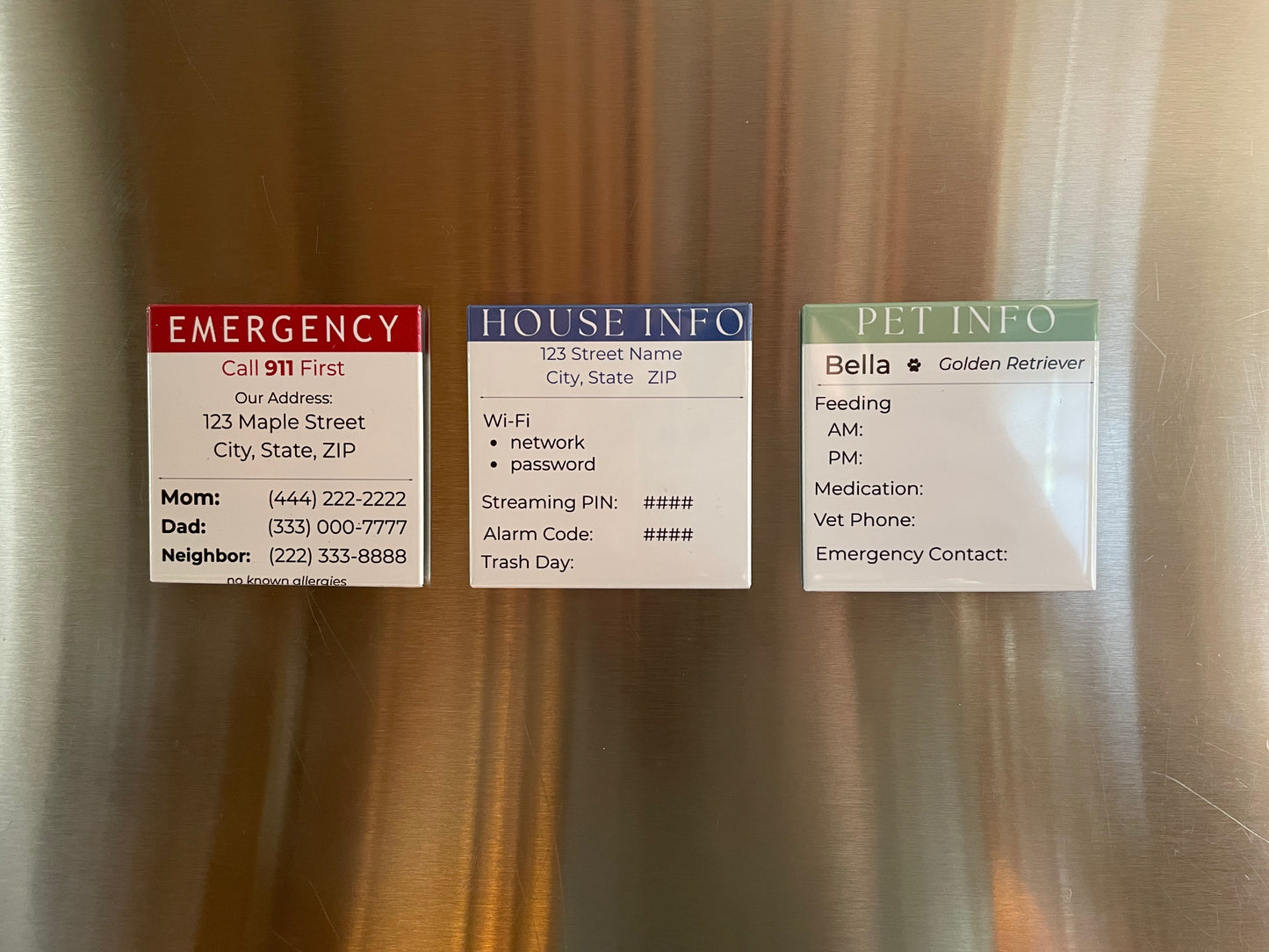 House Info Magnet